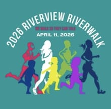 Riverview Riverwalk: We Walk So They Can Talk logo