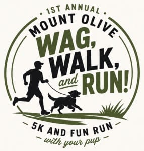 Mount Olive Wag, Walk, and Run! Logo