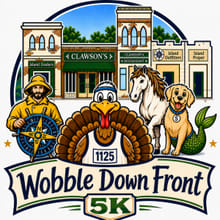Wobble Down Front 5K Race and 1 Mile Fun Run logo