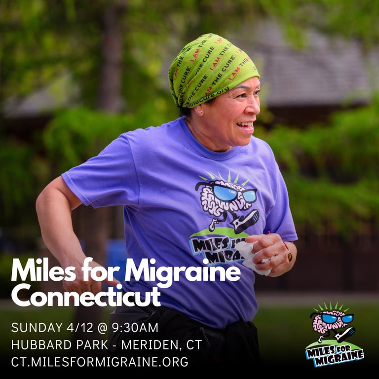 Miles for Migraine Connecticut  logo
