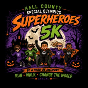 Superhero for Special Olympics 5K Logo