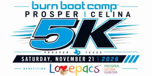 Burn Boot Camp Prosper | Celina 5k Run & 1 mile Family Fun Run Logo