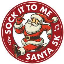 Sock It To Me Santa 5k logo