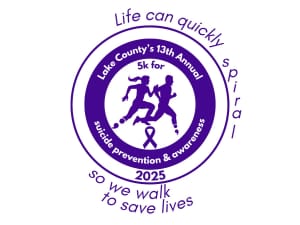 Lake County Suicide Prevention Task Force 14th Annual 5K Walk/Run for Awareness and Suicide Prevention Logo