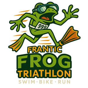 Frantic Frog Fall Sprint Triathlon and 5k Logo