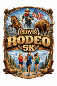Clovis Rodeo 5K logo