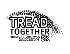 Firestone Park YMCA Tread Together 5K Logo
