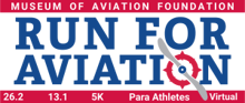 Museum of Aviation Marathon, Half Marathon & 5K and Hand Cycle Race logo