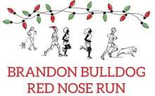 Brandon Bulldog Red Nose Run logo