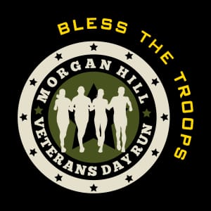 Morgan Hill Veterans Day  Run Logo
