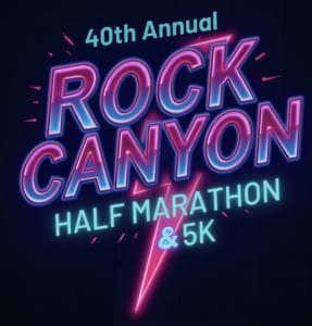 Rock Canyon Half Marathon- 40th Anniversary Run! Logo