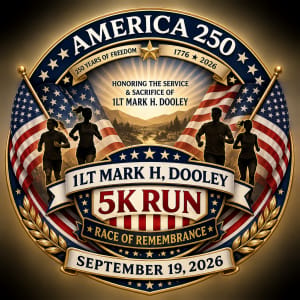 1LT Mark Dooley 5k Race of Remembrance (walk, run and kids fun run) Logo