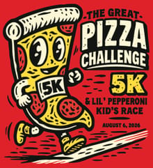 The Great Pizza Challenge 5K logo