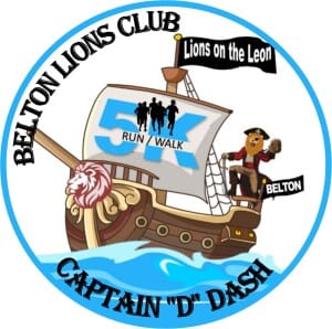 Lions on the Leon Captain "D" Dash for "Sight" 5K Run/Walk Logo