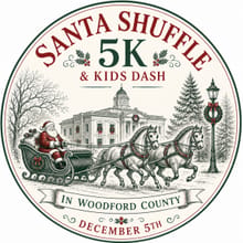 Woodford County Santa Shuffle 5K & Kids Elf Dash logo