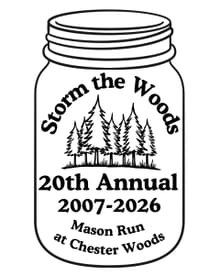 Storm the Woods - Mason Run at Chester Woods logo