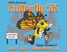 18th Annual Butterfly Run 5K logo