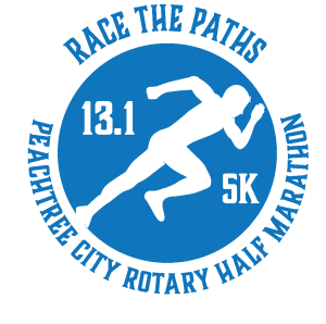 Peachtree City Rotary Half Marathon & 5K Logo