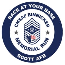 Scott AFB - CMSAF Binnicker Memorial Run - Race at Your Base logo