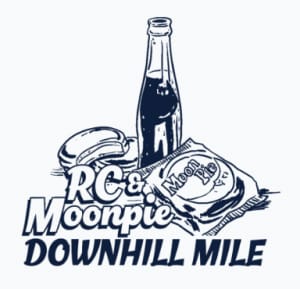 RC and Moonpie Downhill Mile Logo