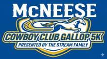 The McNeese Cowboy Club 5k Gallop & Kids 1K Round Up Fun Run Presented by the STREAM FAMILY logo