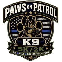Paws On Patrol 5k logo