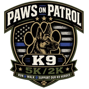 Paws On Patrol 5k Logo
