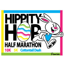 Peoria Hippity Hop Half Marathon logo