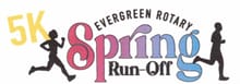 2027 Evergreen Rotary Spring Runoff 5K logo