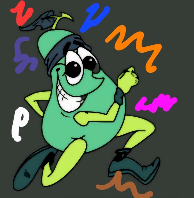 The Pearland Pear Run Logo