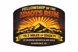 Fellowship of the Idiots 19.7-Mile Run Logo