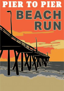 Pier to Pier Beach Run logo
