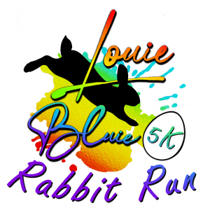 The Louie Bluie Rabbit Run 5K Logo