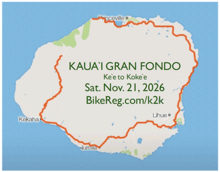 K2K -- Kaua`i Fondo 2026 -- Ke`e to Koke`e logo