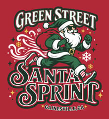 Green Street Santa Sprint logo