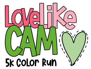 2026 Love Like Cam 5k Color Run Logo