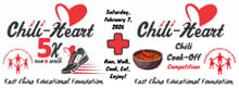 Chili-Heart 5K Run/2 Mile Walk & Chili Cook-Off logo