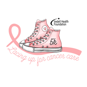 Lacing Up for Cancer Care 5k & 1mile run/walk Logo