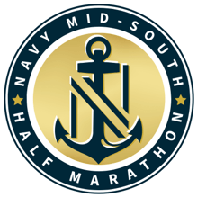 Navy Mid-South Half Marathon logo