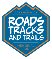 Roads, Tracks, and Trails Virtual Memorial Run and Fundraiser logo