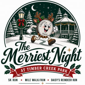 The Merriest Night: Run & Holiday Festival Logo
