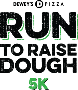 Dewey's Pizza Run to Raise Dough 5K Logo