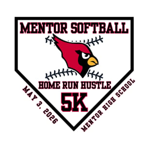Mentor Softball Home Run Hustle Logo