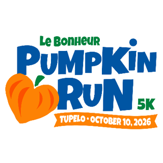 Le Bonheur Pumpkin Run - Tupelo, MS Logo