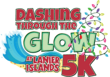 Dashing through the Glow 5K at Lanier Islands logo