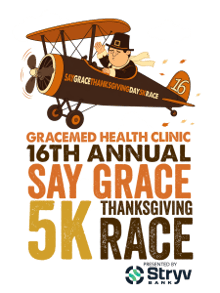 Say Grace Thanksgiving Day 5K Race logo