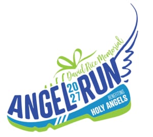 Holy Angels 2026 David Rice Memorial Angel Run & Walk 5K & 10K Logo