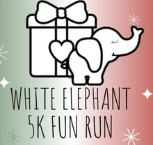 White Elephant 5k FUN RUN presented by Moore Buick GMC logo