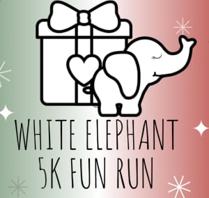White Elephant 5k FUN RUN presented by Moore Buick GMC Logo