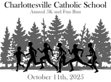 Charlottesville Catholic School Annual 5K Run/Walk logo
